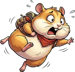 Hamster (not unlocked yet) : Pet that fights by your side: 10 HP, 3 damage. Rank 1/3. Hamster
